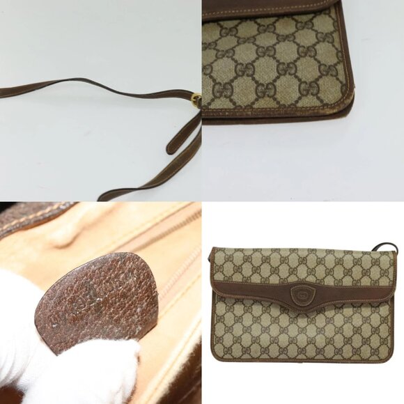 GUCCI GG Supreme Shoulder Bag PVC Beige Gold 004 904 0671 Auth - Picture 14 of 14